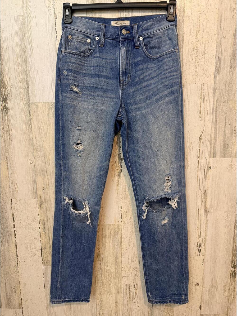 Madewell Womens 26 The Perfect Vintage Jean Distressed Ripped